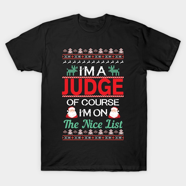 Ugly Christmas Judge Gifts, Ugly  Judge Christmas Gifts T-Shirt by StudioElla